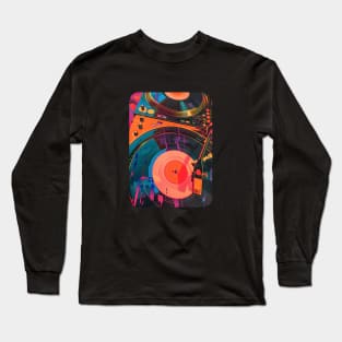 Colorful Turntables Long Sleeve T-Shirt